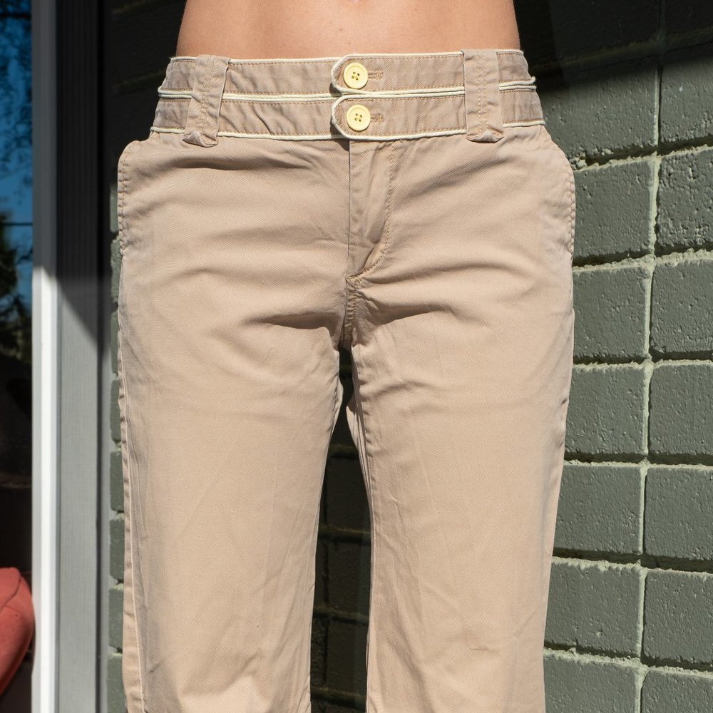 Gap Wide Leg Khaki Trousers